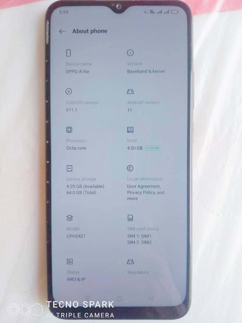 OPPO A16e 0