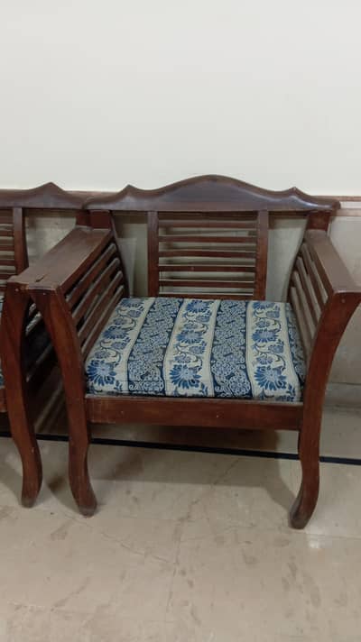 wood sofa