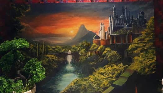 beautiful caslle landscape