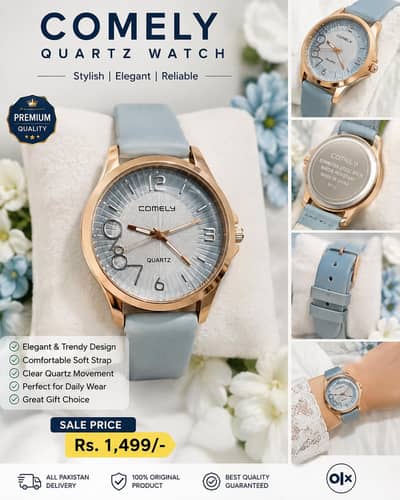 Comely Quartz Watch – Stylish & Excellent Condition