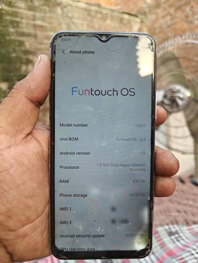 Vivo Y20 non pta 4gb ram 64gb memory