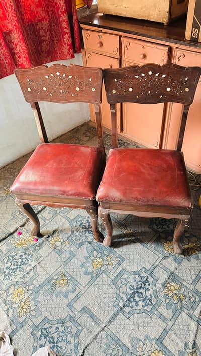 6 Chairs Wood Sale