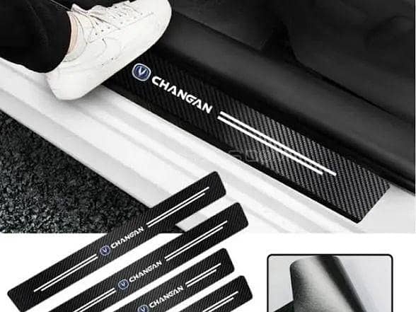 changan door sill protector Car Door Sill Protector,3D Carbon Fiber Anti-Scratch Cover Strips,Universal Scuff Protective Door Threshold Guard Vinyl Sticker