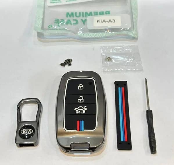 car kia sportage metal key cover with screwdriver dust proof rust proof looking elegant shock proof