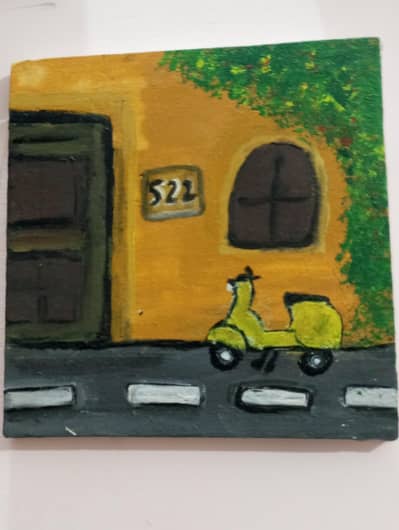 Handmade Acrylic  Canvas Paintings Set / Aesthetic Room Decor Art"