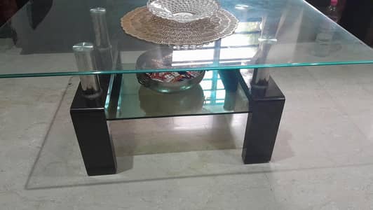 Wood Glass Table Urgent for sale