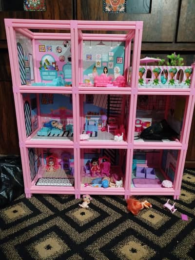 doll house plus kitchen set