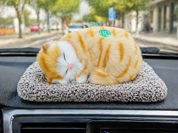Car Dashboard Cute Sleeping Cat Soft ,Cushion for Car Dashboard | Soft Plush Stuffed Animal Pillow