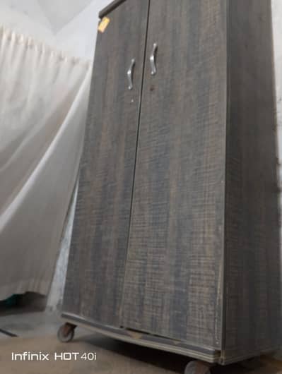 used wardrobe is available for sale.