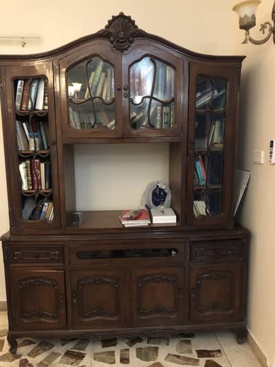 Antique showcase cabinet