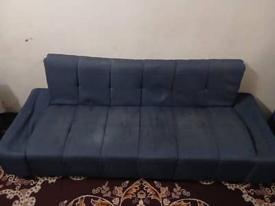 Sofa Cum Bed with 2 Side Seater