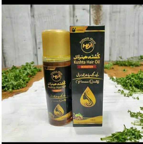Premium Original Kushta Hair Oil 120ml - Original Hakeem Musa Hair Growth Oil