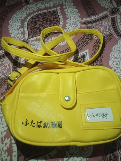Japanese cross body bag 10 by 10 condition inspired by Shin-chan