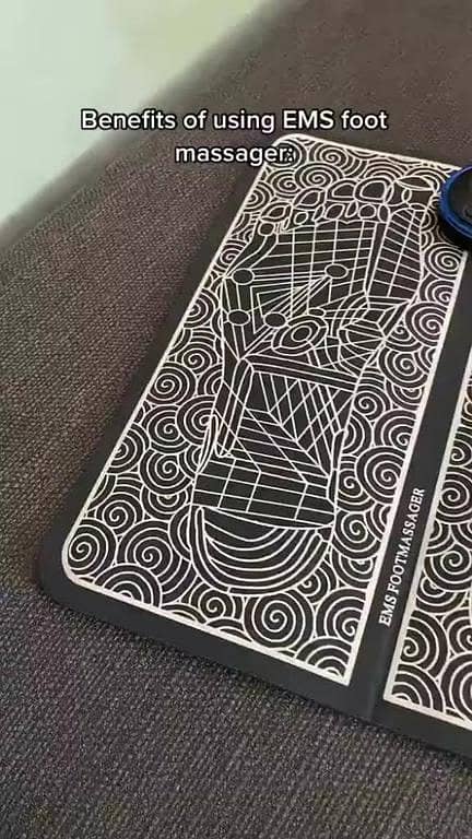 Original Electric EMS Foot Massager Mat/Pad - Therapy/Reflexology Pain Foot Massager - Electric Muscle Stimulation Improve Blood Circulation Relieve Pain. . .