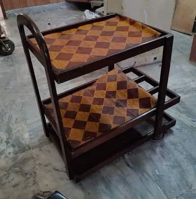 Tea Trolley imported wooden excellent condition troley trolly