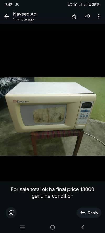 micro oven for sale dawlance company total original all working okay