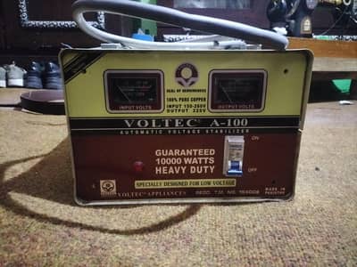 Voltec A-100 Automatic Voltage Stabilizer (10,000 Watts)