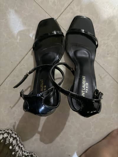 Ysl black heels