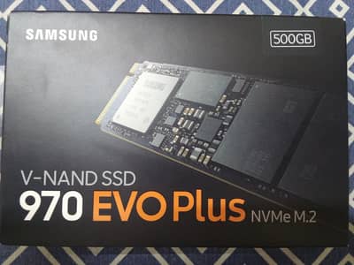 Samsung 970 Evo plus 500 GB NVMe M. 2 SSD - Brand new box pack