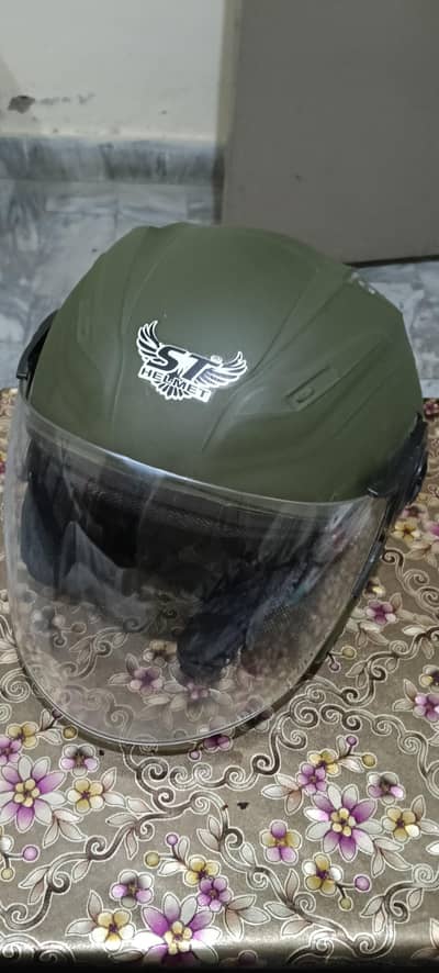 Open face helmet