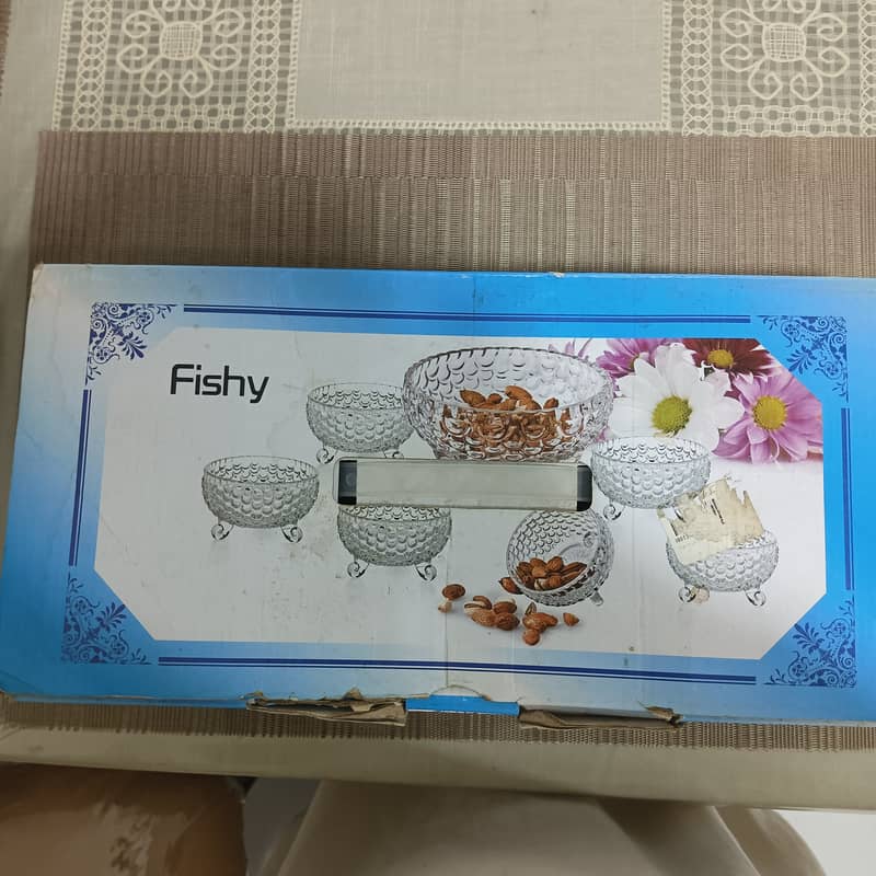 GLASS DINNER SET 6