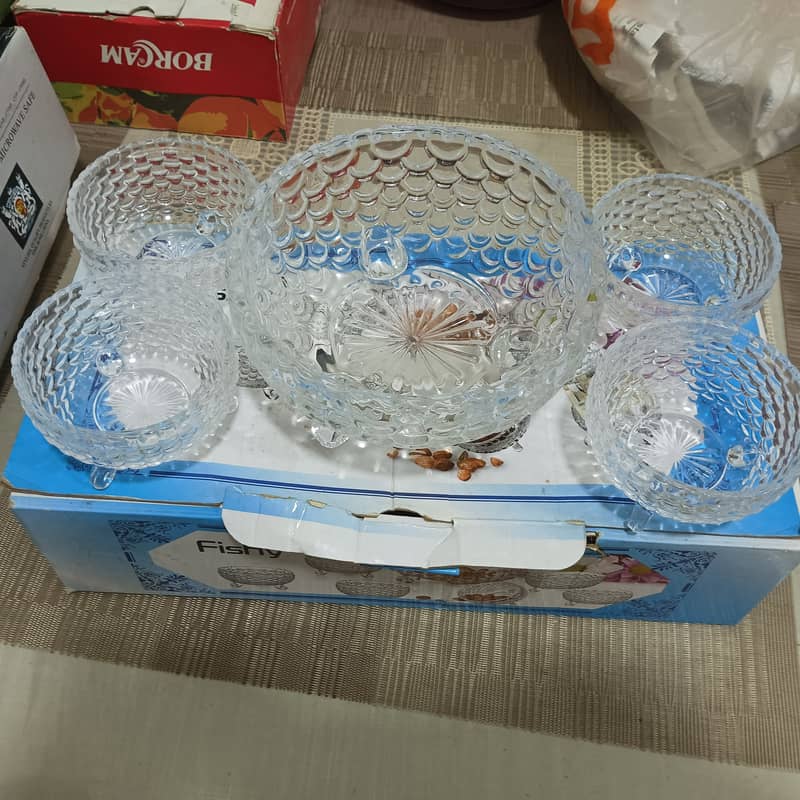 GLASS DINNER SET 7