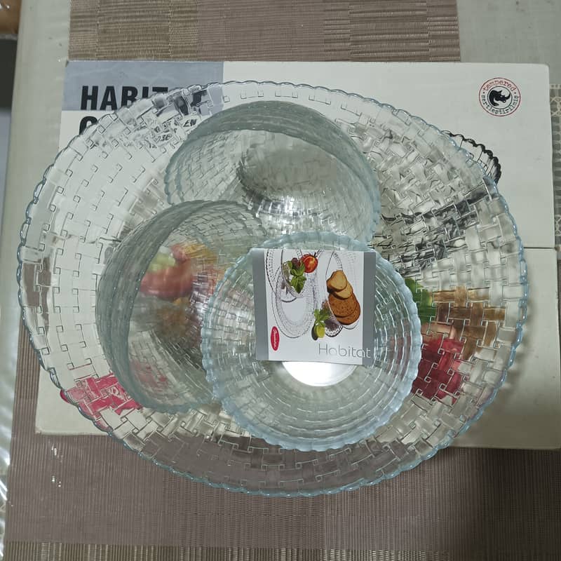 GLASS DINNER SET 10