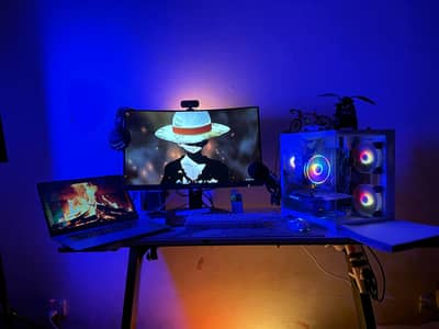 GAMING PC Full setup WITH CHAIR AND TABLE