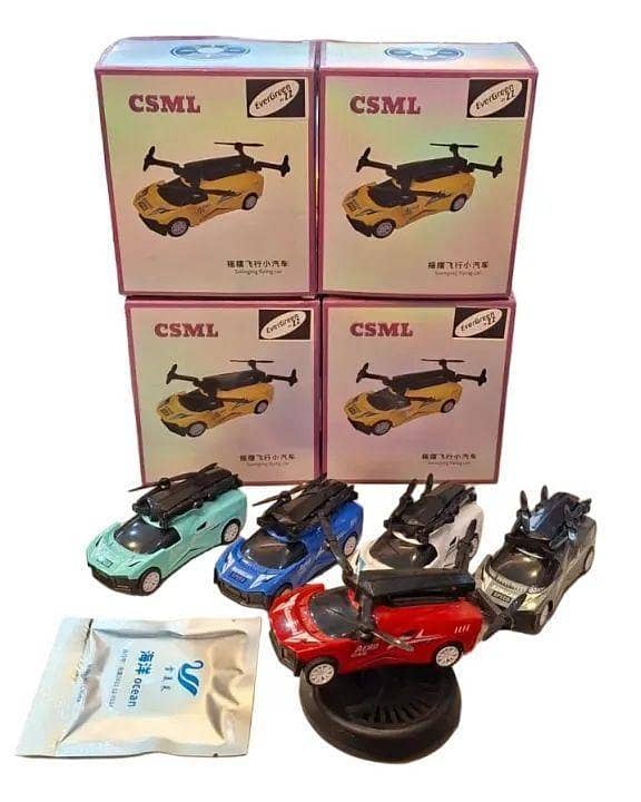 CAR SOLAR DRONE ROTATING AIR FRESHENER IN MULTI COLOURS