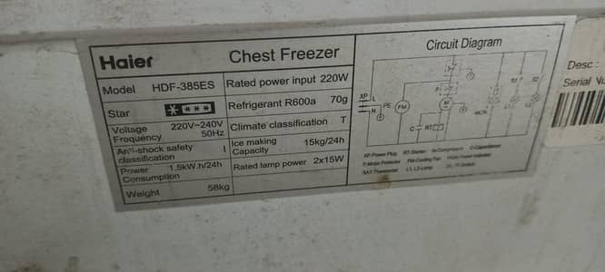 HDF-385ES Chest Freezer