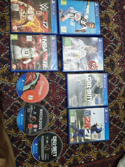 9 dvds of PS4 and ps5 10by10 condition