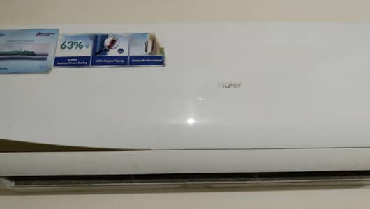1.5 ton Haier inverter ac for sale condition 10/10 contact 03237693710