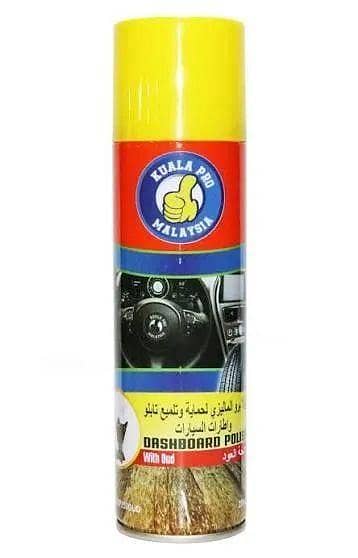 KUALA PRO BRAND MADE IN MALAYSIA DASHBOARD POLISH SPRAY WITH OUD FRAGNANCE LEATHER & TYRE WAX INTERIOR POLISH OUD FLAVOUR