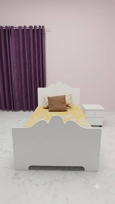 2 Single Beds And 2 Side tables