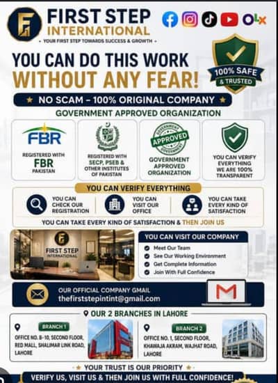 Full time, Part time, Office based, Home based