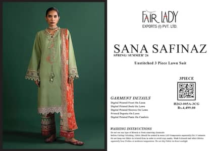 Sana Safinaz Lawn 3 piece Suit