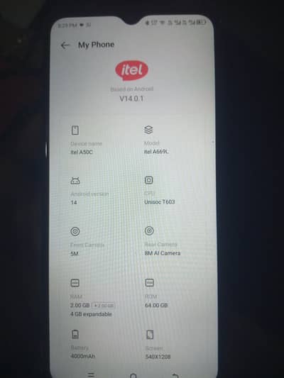 Itel A50C