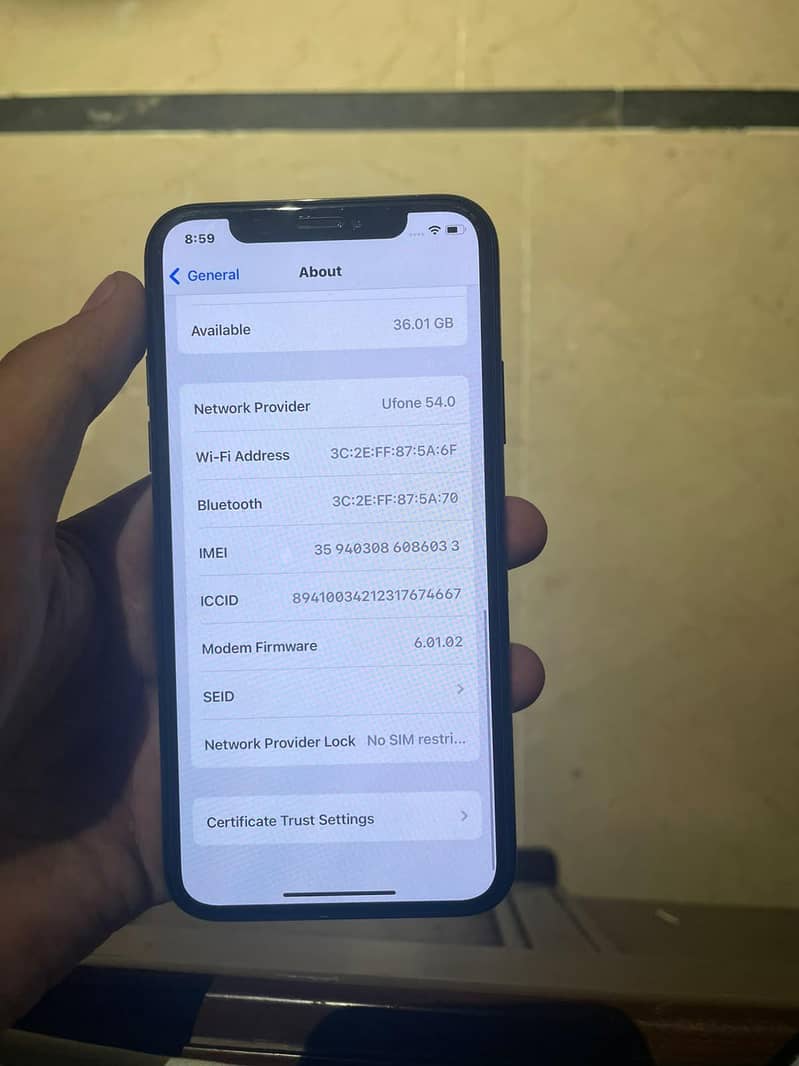 Apple iPhone X add read 8