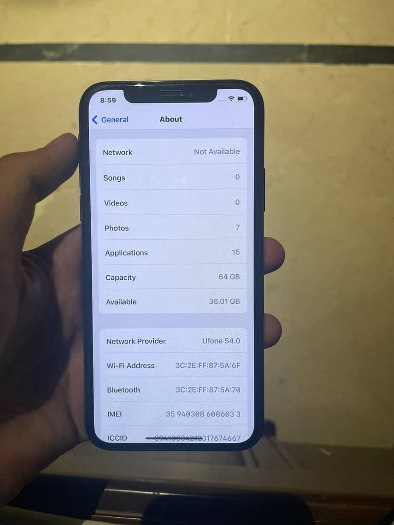 Apple iPhone X add read 9