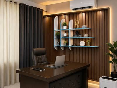Infinity Wall Rack | Modern wooden floating Display Shelf