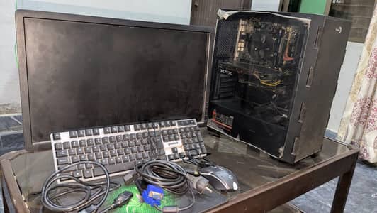 Gaming PC For Sale i5 4th Gen 16GB 256GB SSD XFX GPU Monitor