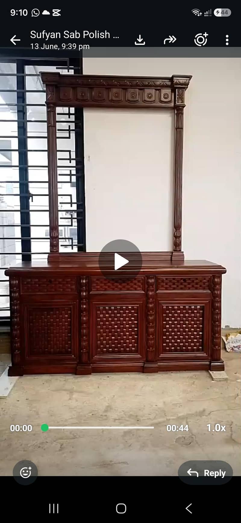 chaneyoti bed full solid dressing and sid table 1