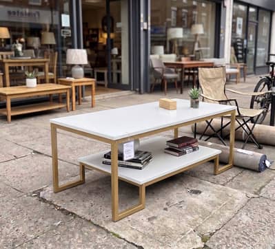 center table - coffee table - lounge table , metal furniture