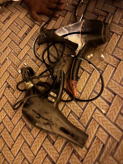 Hair dryer and hair tong  hair curler  and  parlour  chairs
