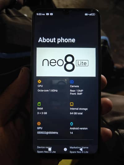 Sparx Neo 8 lite 3+3/64