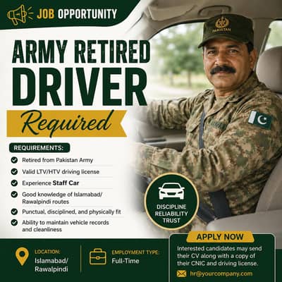 Army Retired Driver