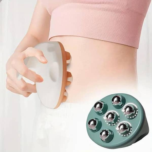 Hand Held Massager for Muscle Back Neck Foot Leg Pain Relief,Palm Shaped Massage Full Body Massage Tool with Roller Ball Massage. . . .