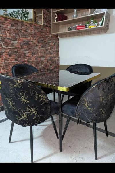 4 Seater Dining tables nd Tending Ottomans