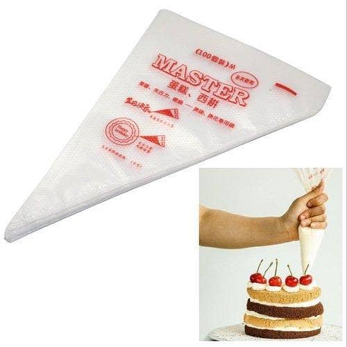 50 PC  [High Quality] Disposable Pastry Bag Icing Piping Cake Pastry Cupcake Decor Bags Fondant Cake Cream Pastry Tip Baking Tools
