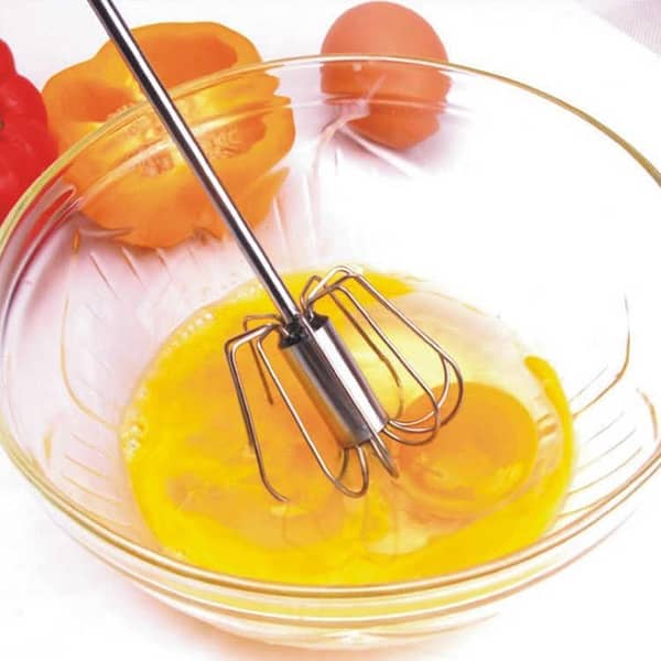 Best Offer Manual Egg Beater – Stainless Steel Semi Automatic Beater – Hand Push Beater – Egg Whisker – Rotary Mixer for Lassi, Eggs, Milk, Cream and Coffee , egg beater manual , manual egg beater